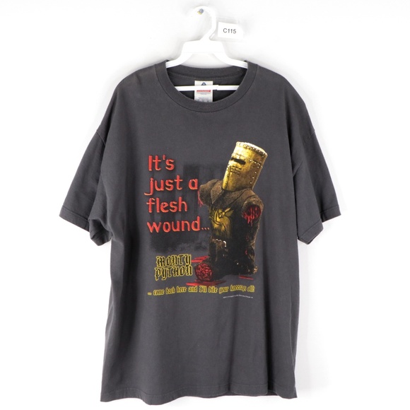 Vintage Monty Python Only A Flesh Wound T Shirt - Picture 1 of 8